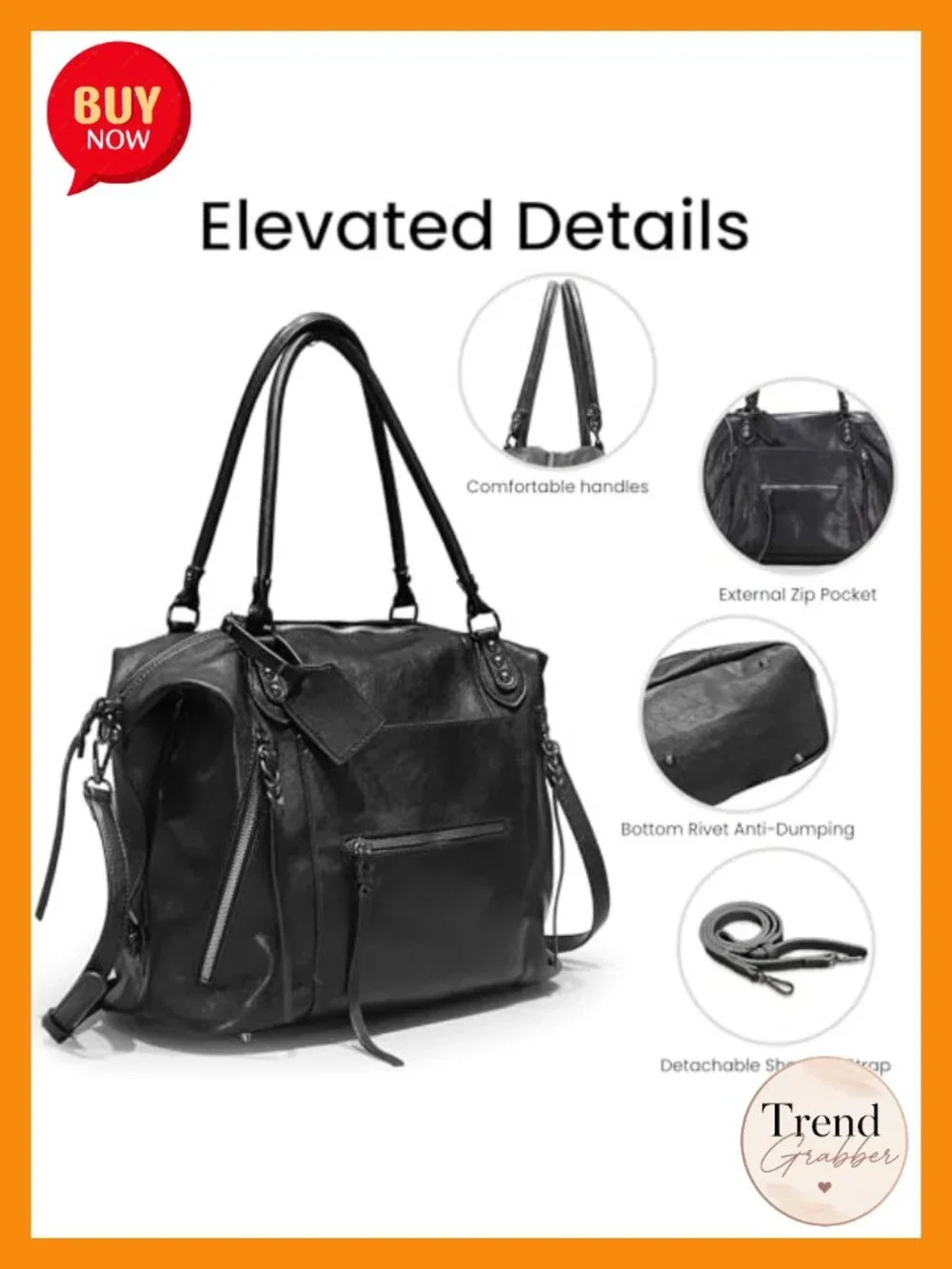Large Hobo Vegan Leather Tote Bag Crossbody Purse with Adjustable Strap
